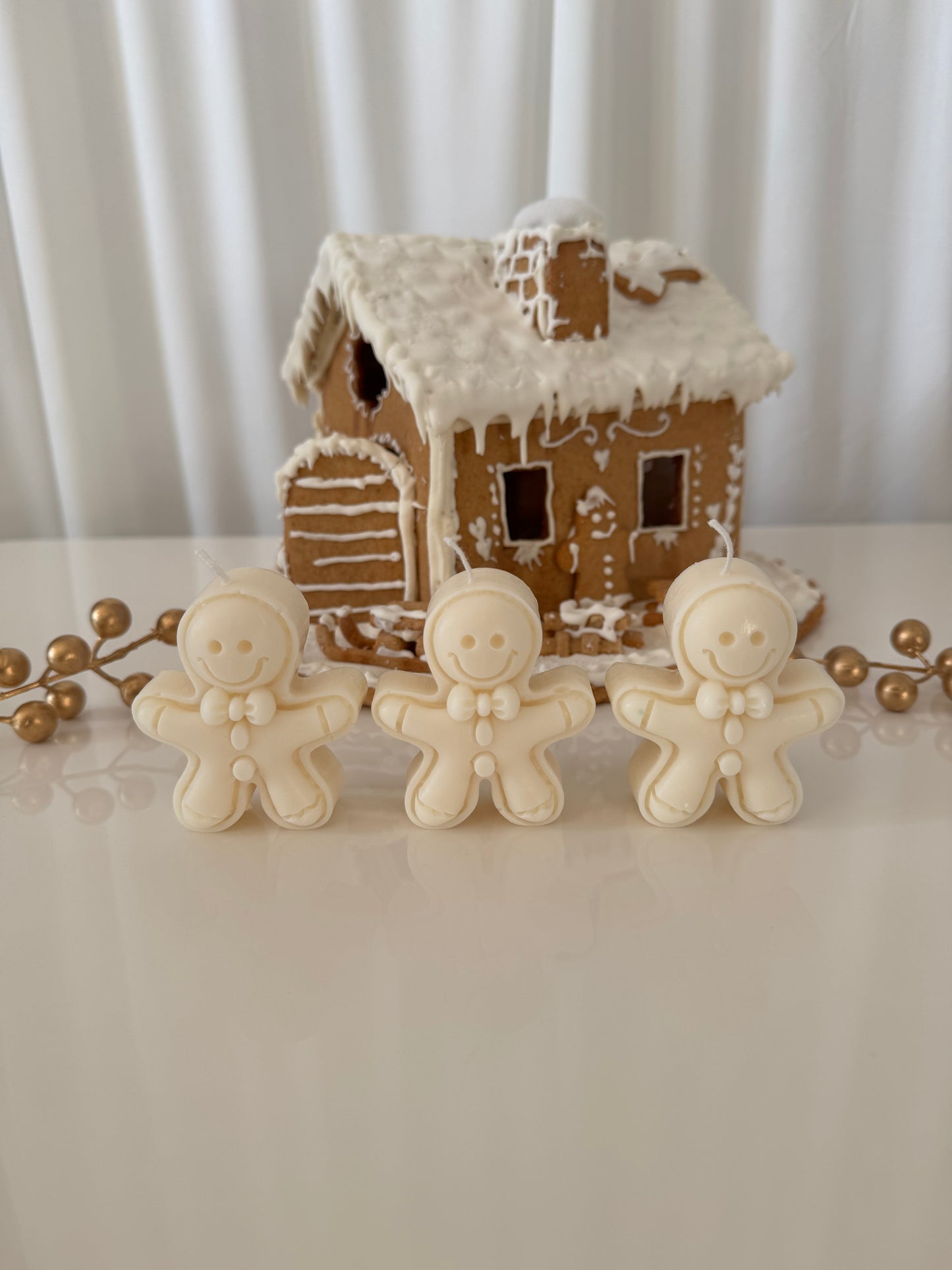 Bougie Bonhomme en pain d'épices