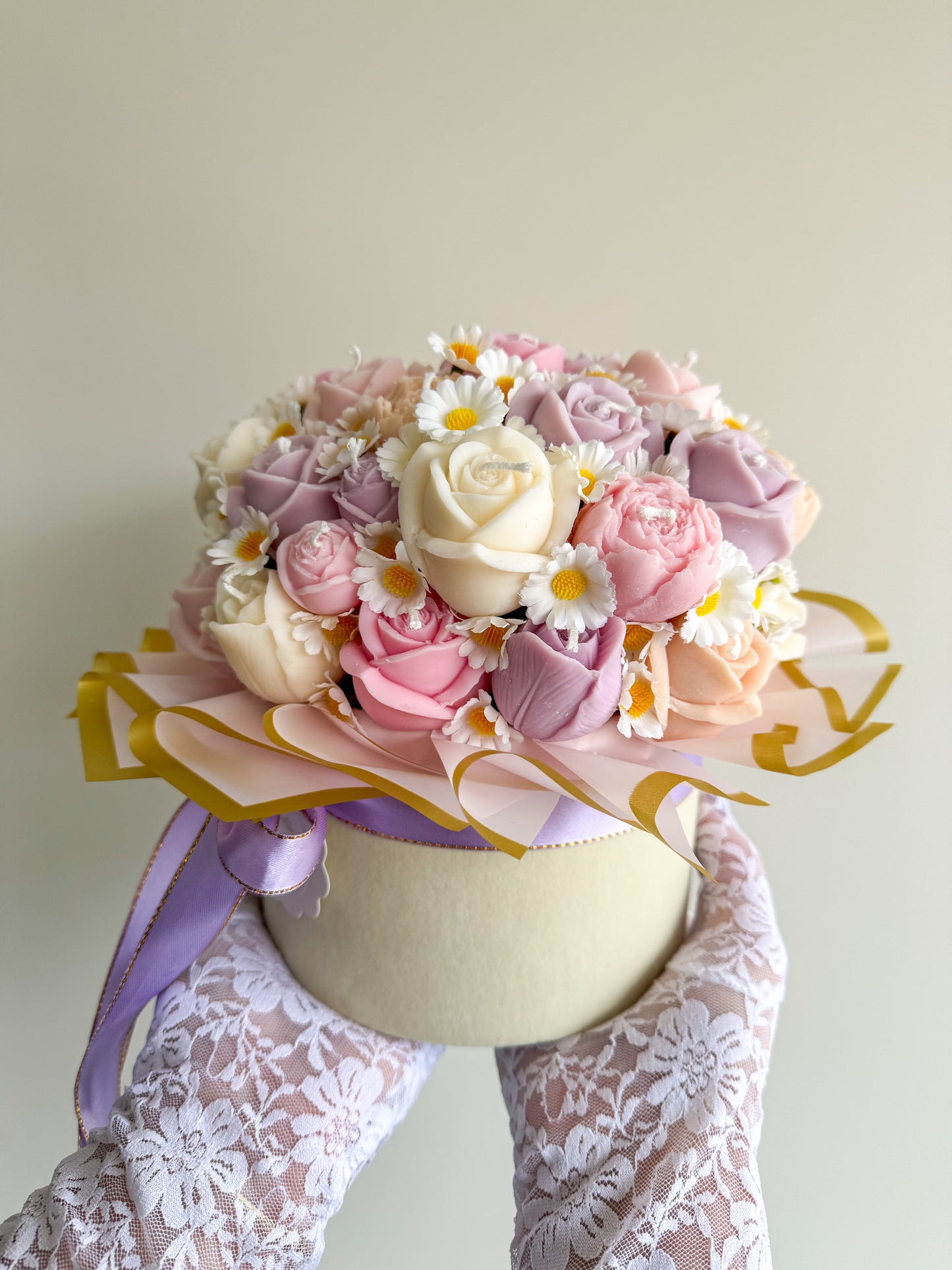 Bouquet de bougies marguerites