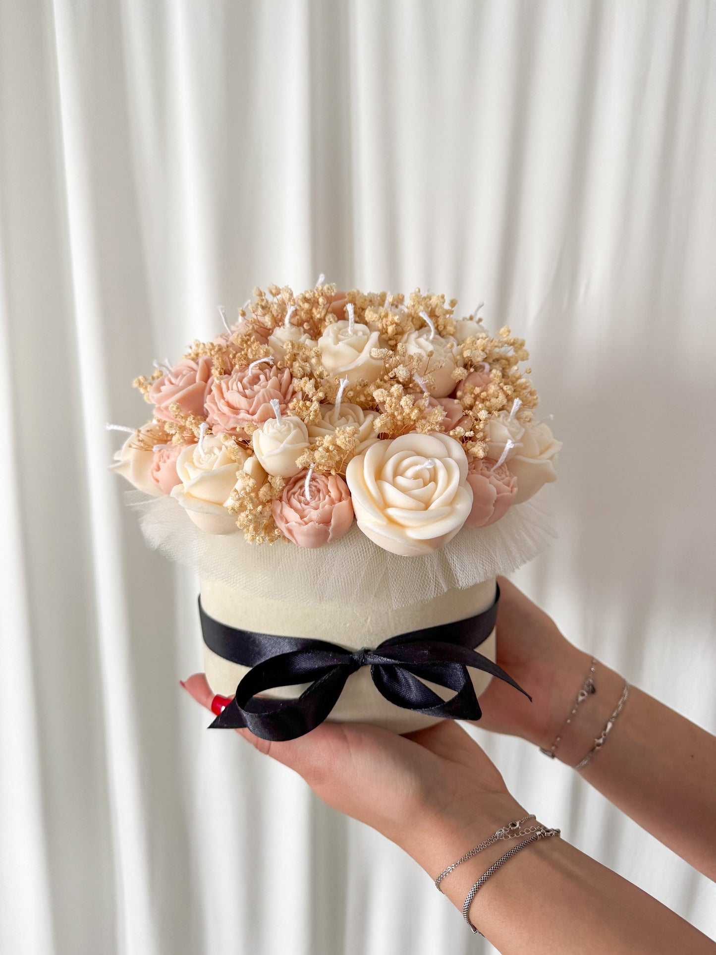 Luxe Candle Bouquet in Velvet Box