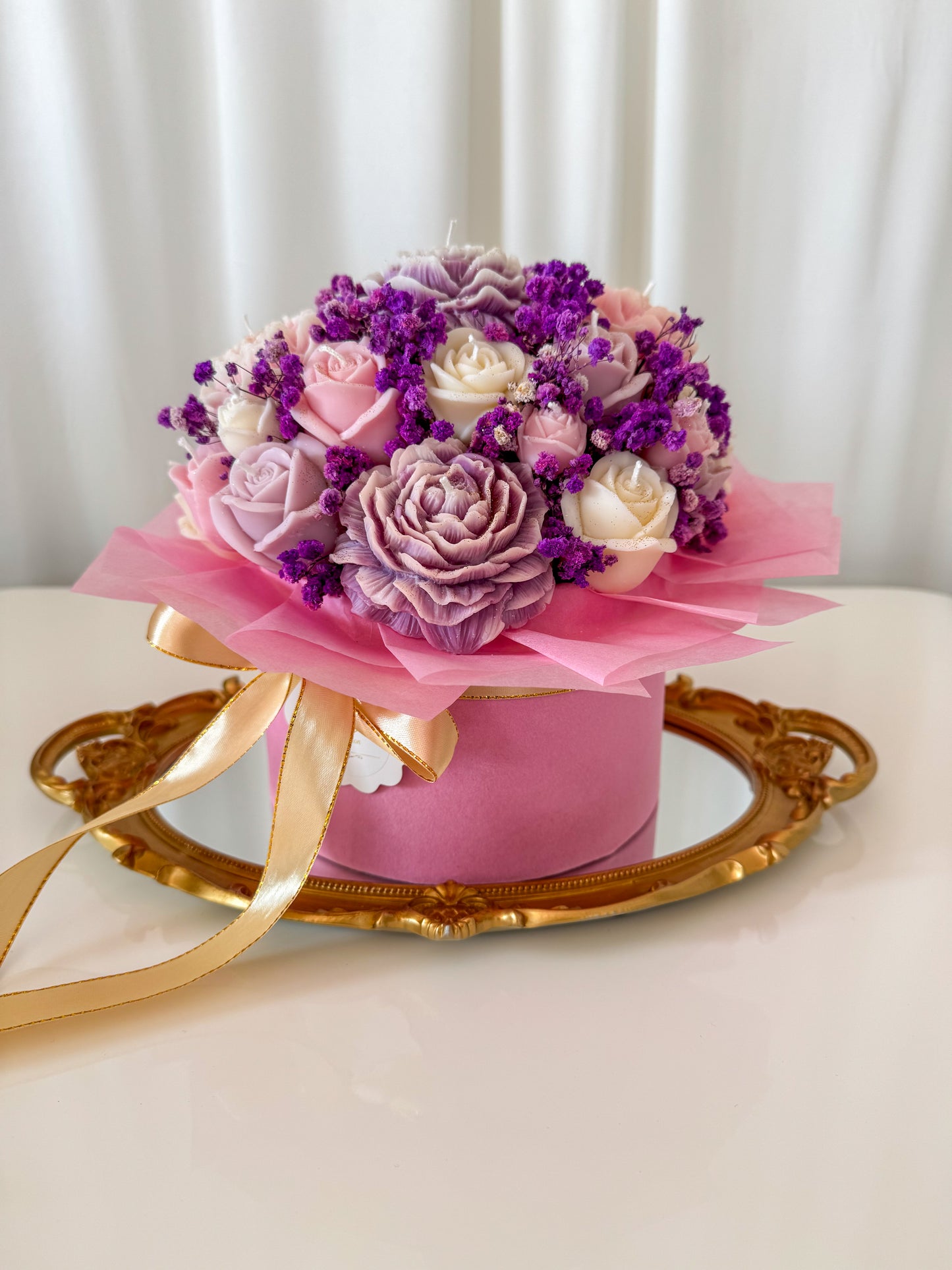 Peony Candle Bouquet