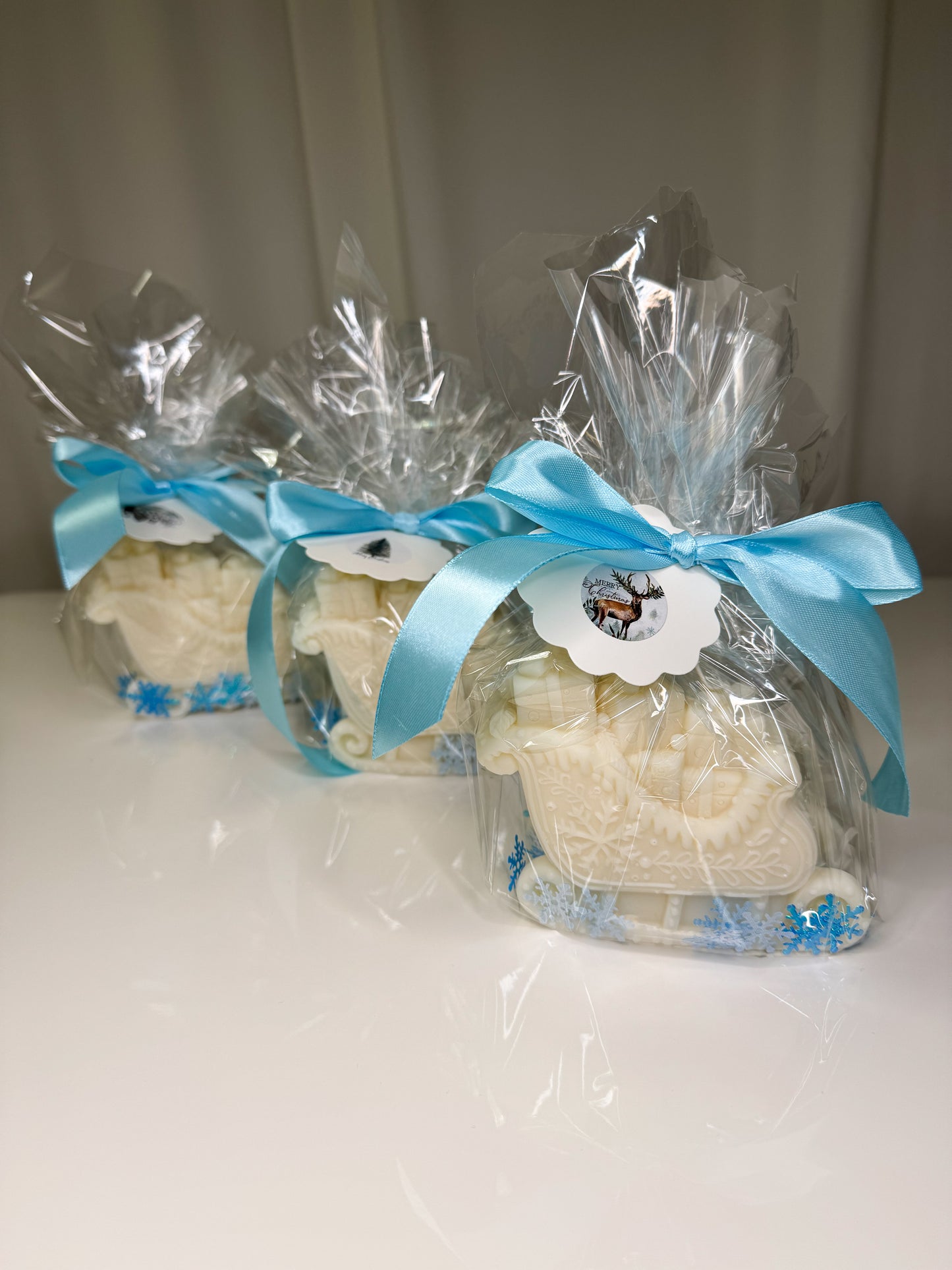 Weihnachtsmann-Schlittenkerze