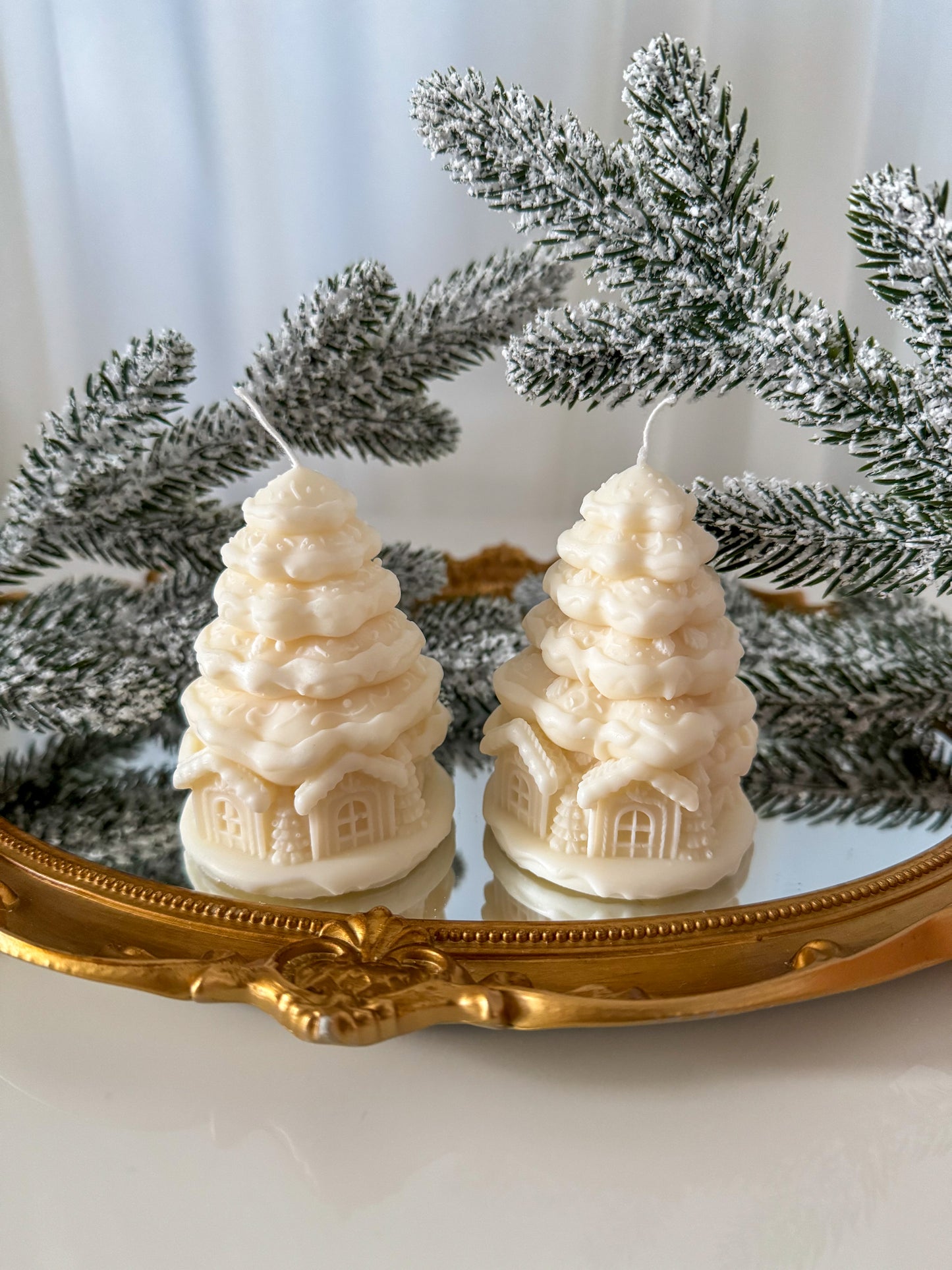 Bougie sapin de Noël