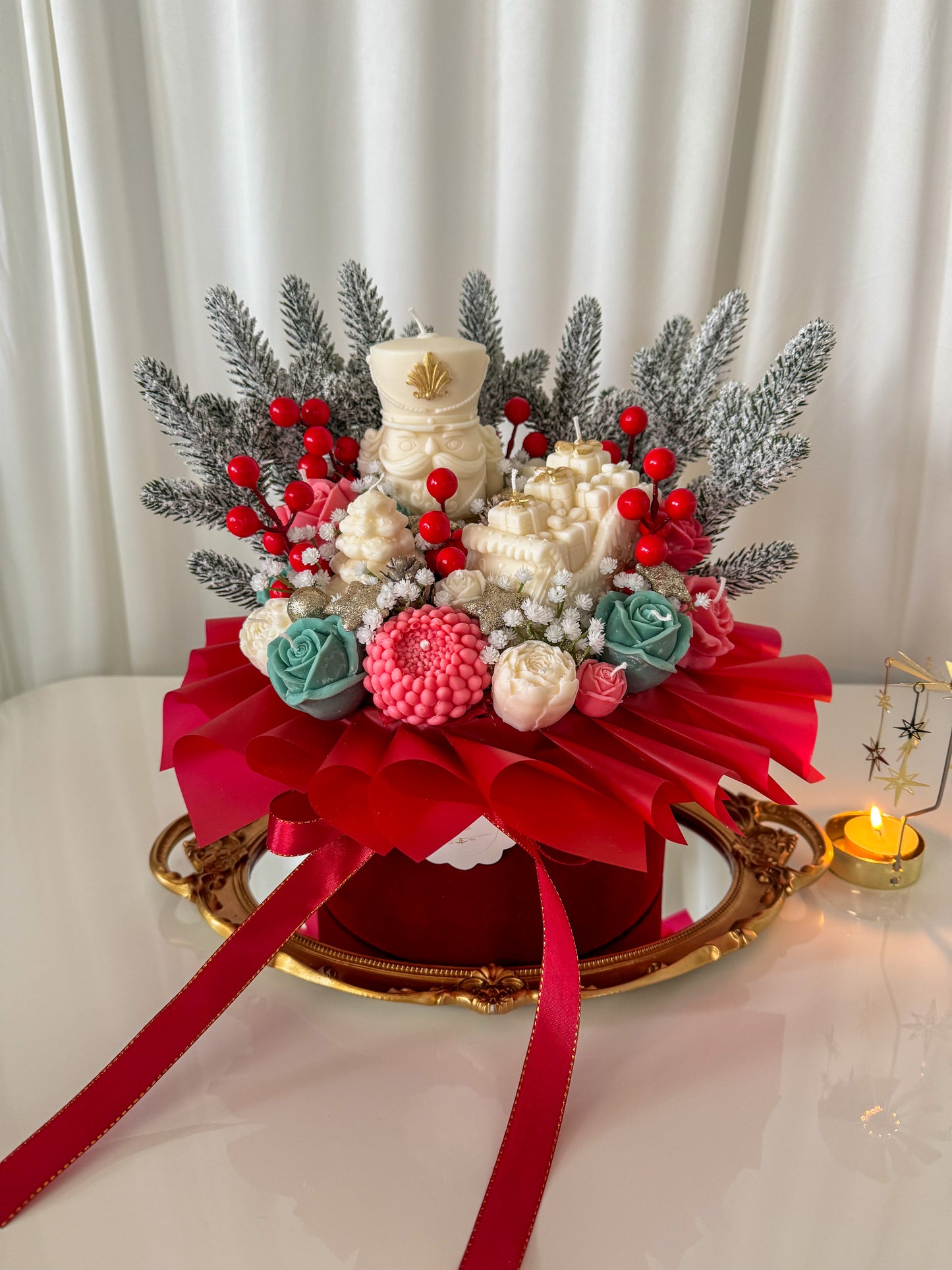 Weihnachtskerzenstrauß