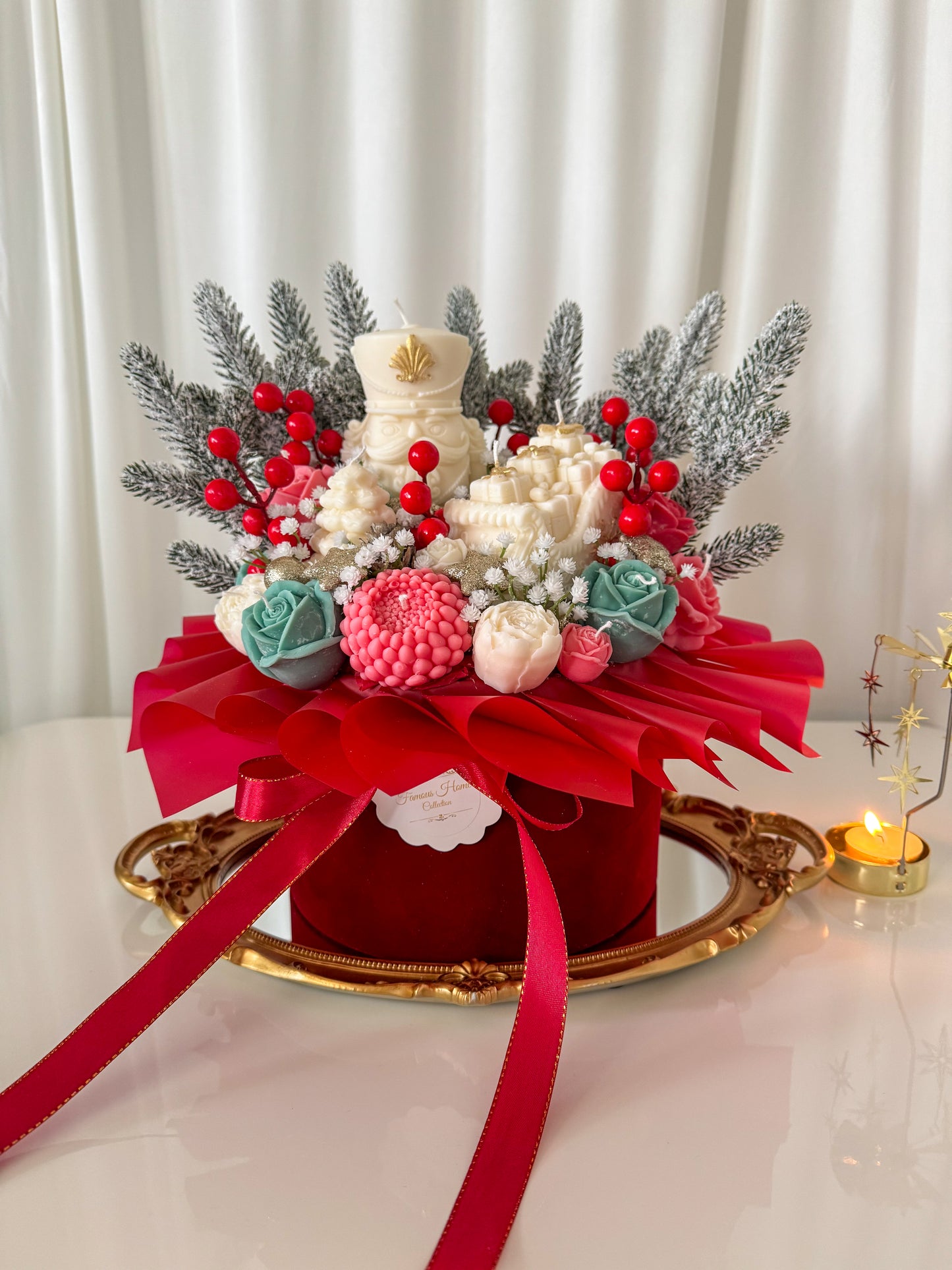 Weihnachtskerzenstrauß