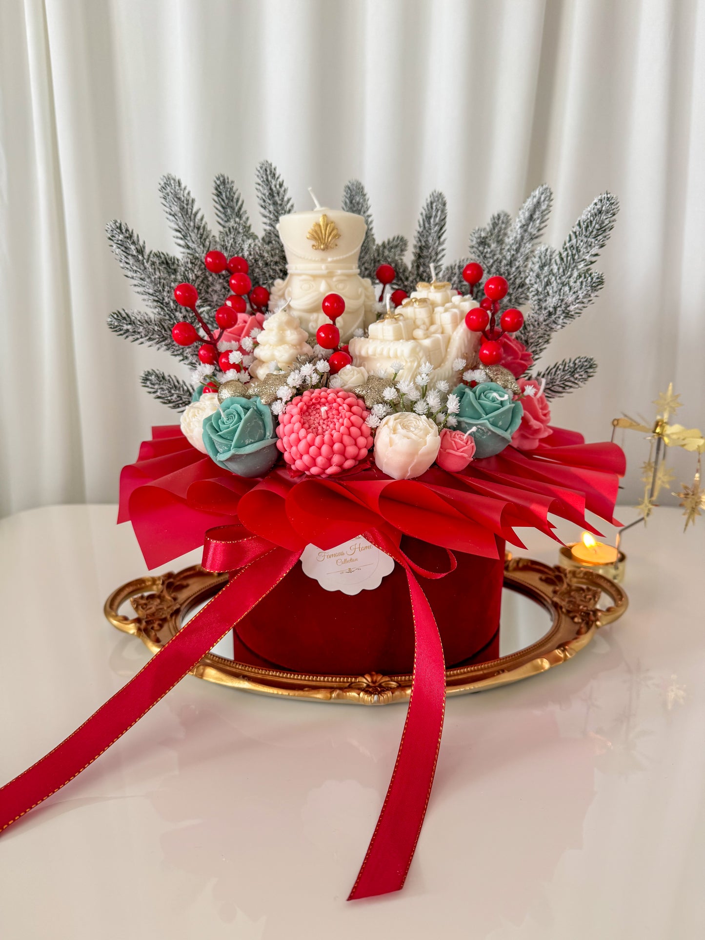 Weihnachtskerzenstrauß