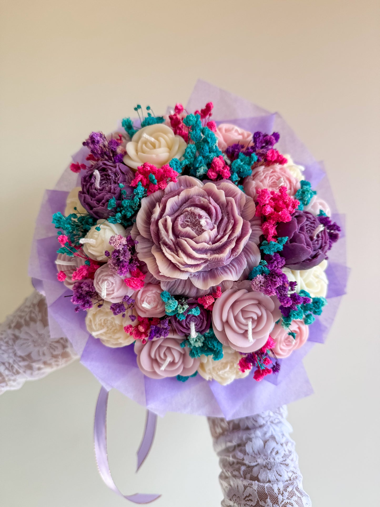 Colorful Candle Bouquet