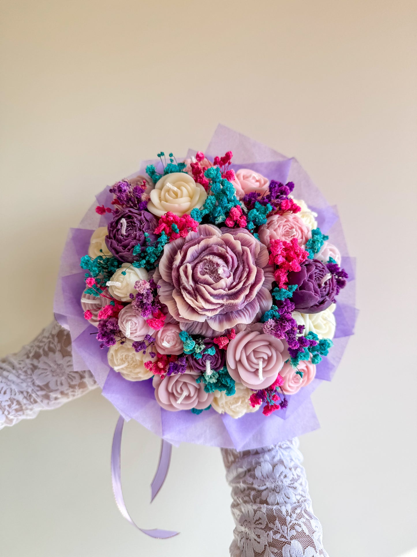 Colorful Candle Bouquet