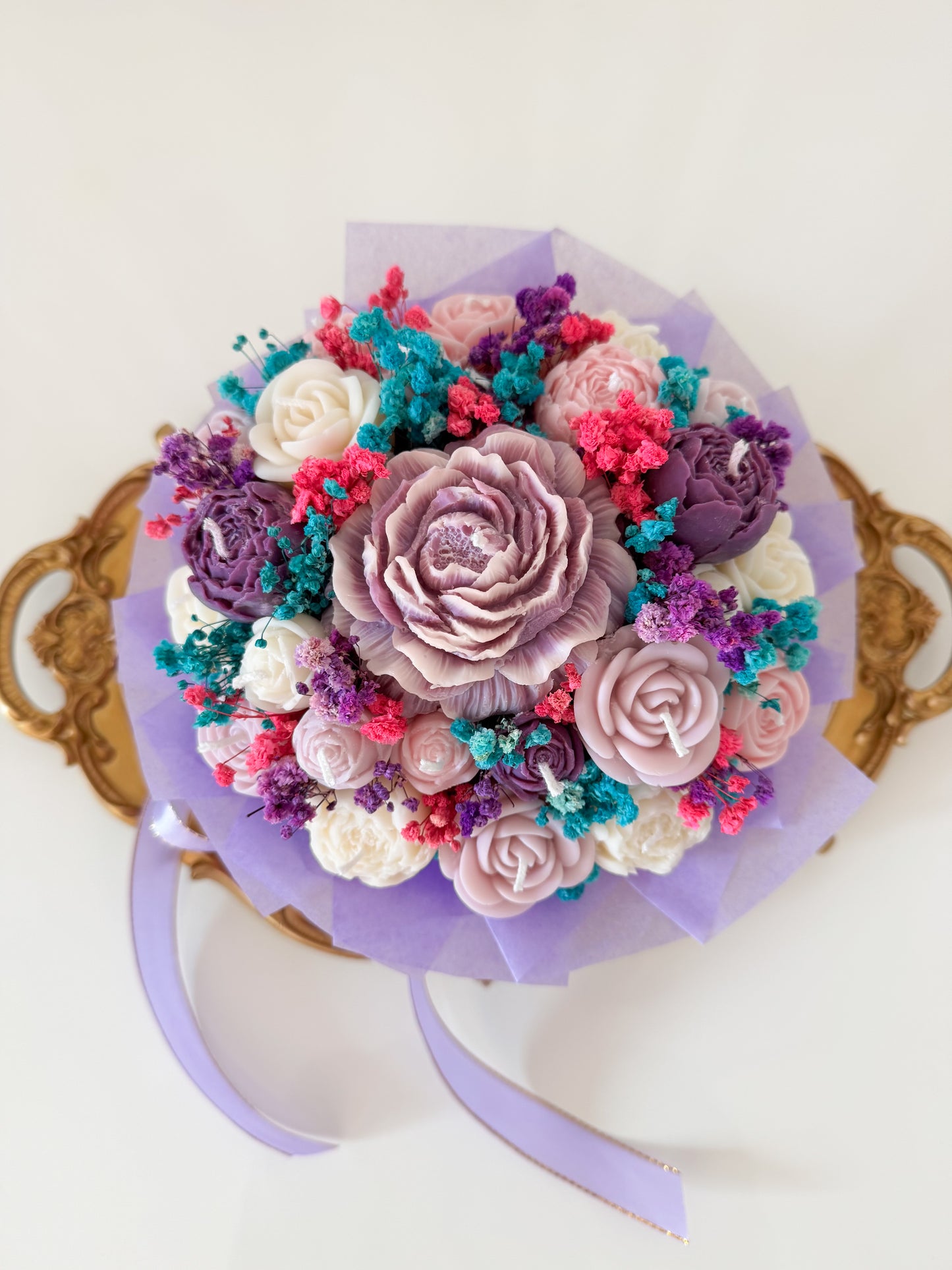 Colorful Candle Bouquet