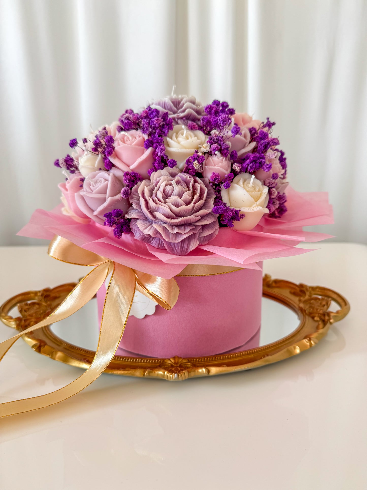 Peony Candle Bouquet